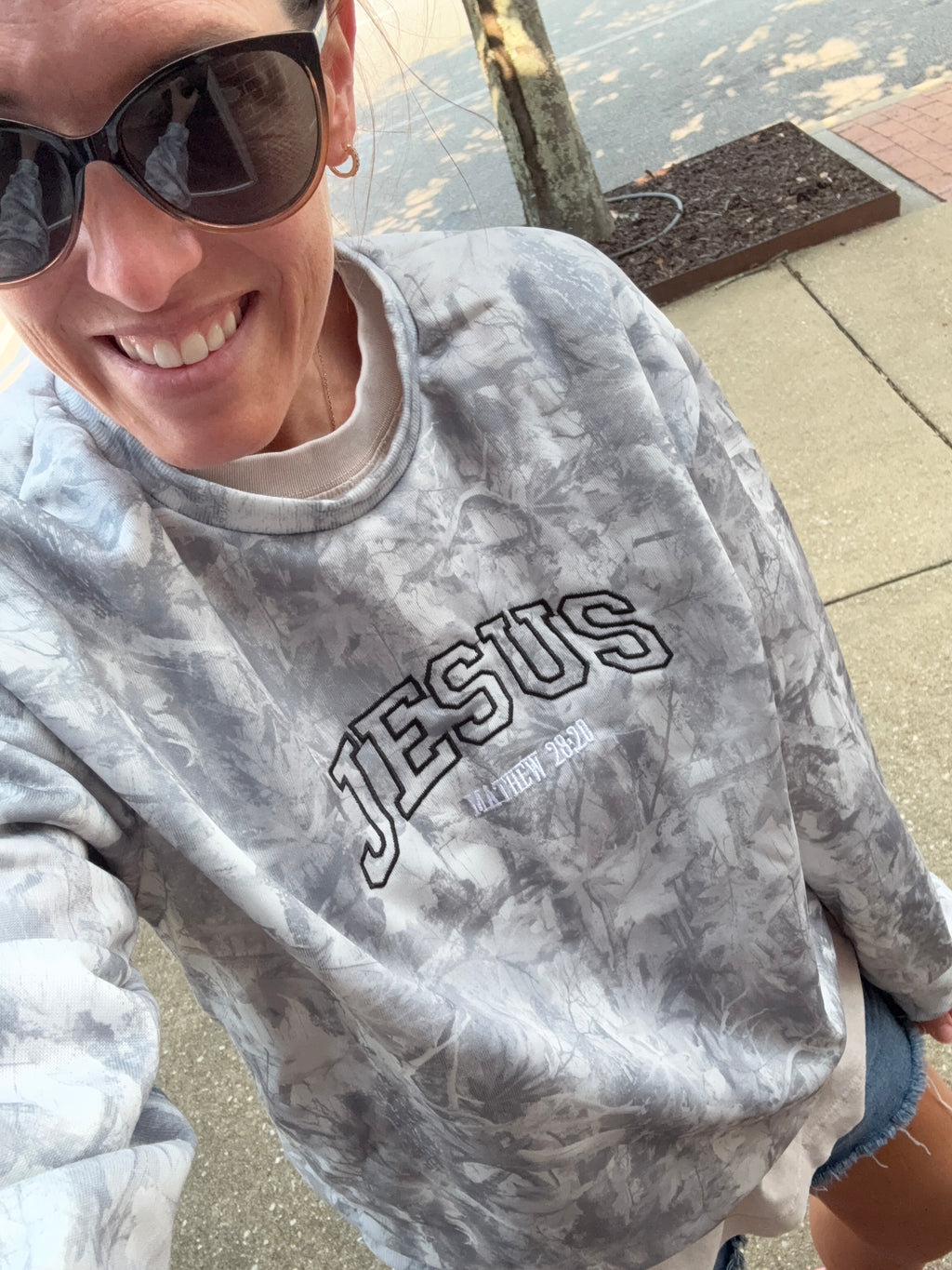 Jesus Camo Matthew 28:20 sweater
