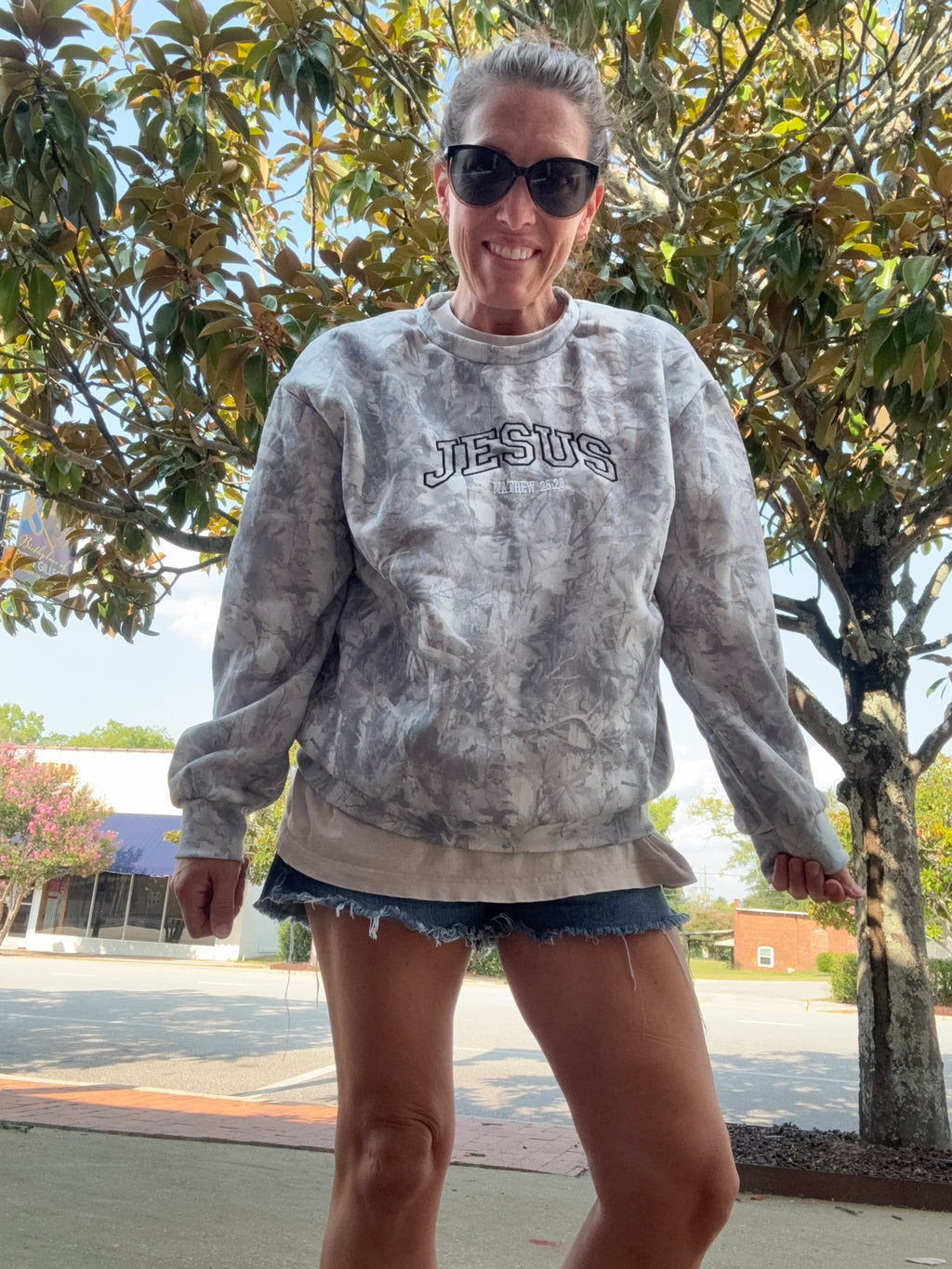 Jesus Camo Matthew 28:20 sweater